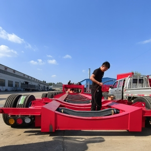 出口特種大件多軸重型低平板半掛車(chē)